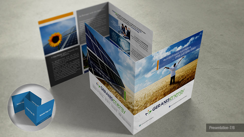 Square Bi-Fold Brochure Mock-Up